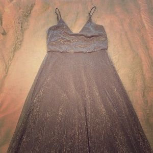 Long sparkly homecoming dress (worn once )